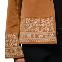 Blue B - Faux Suede Embroidered Jacket