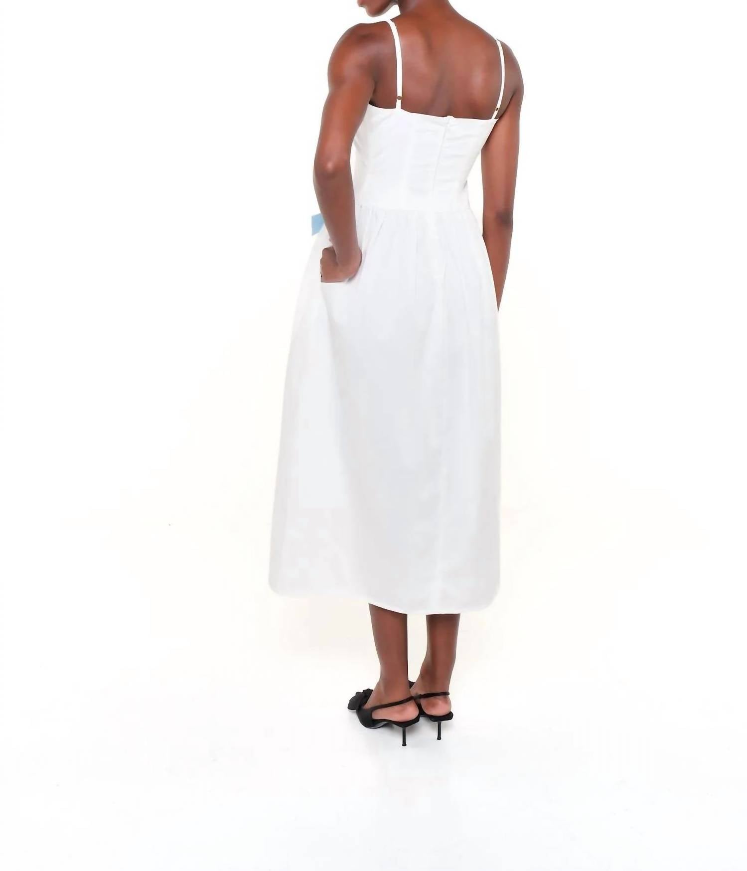 The Lulo Project - Maddy Poplin Midi Dress