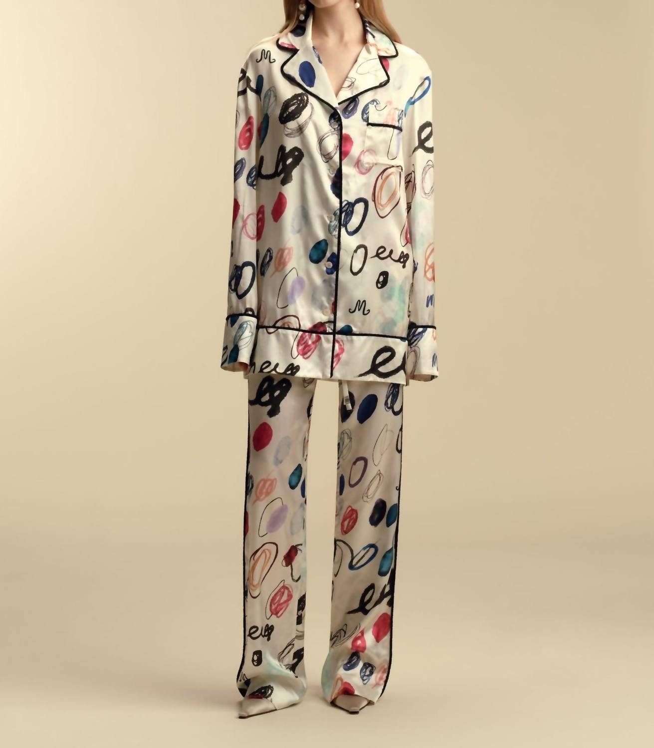Marina Moscone - Longsleeve Pajama Top