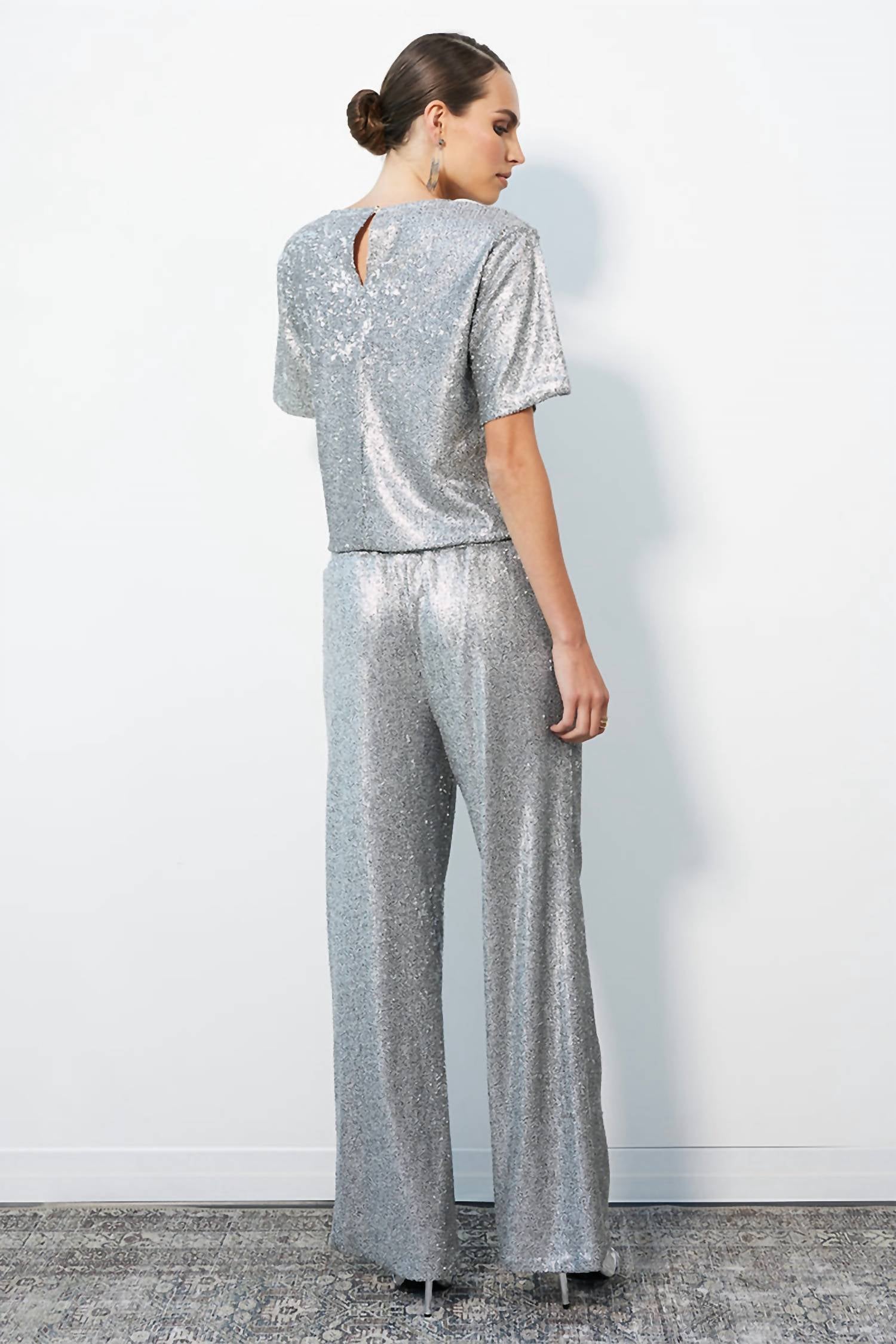 Bobi - Wide Leg Casual Waistband Pant