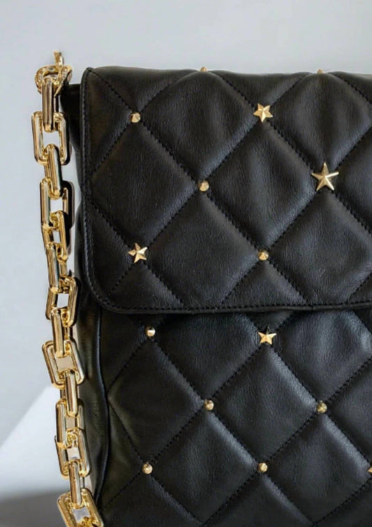 Berge - Women's Cielo Studded Shoulder Bag