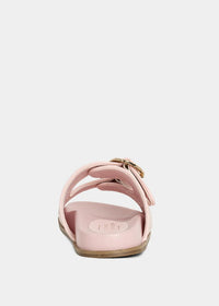 SHU SHOP Girl's Lori Mini Woven Sandals in pink - kids' sandal - alternate view