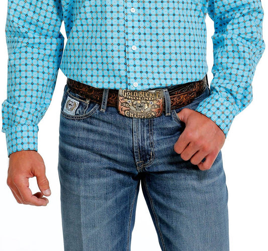 Cinch - Men's Geometric Long Sleeve Shirt