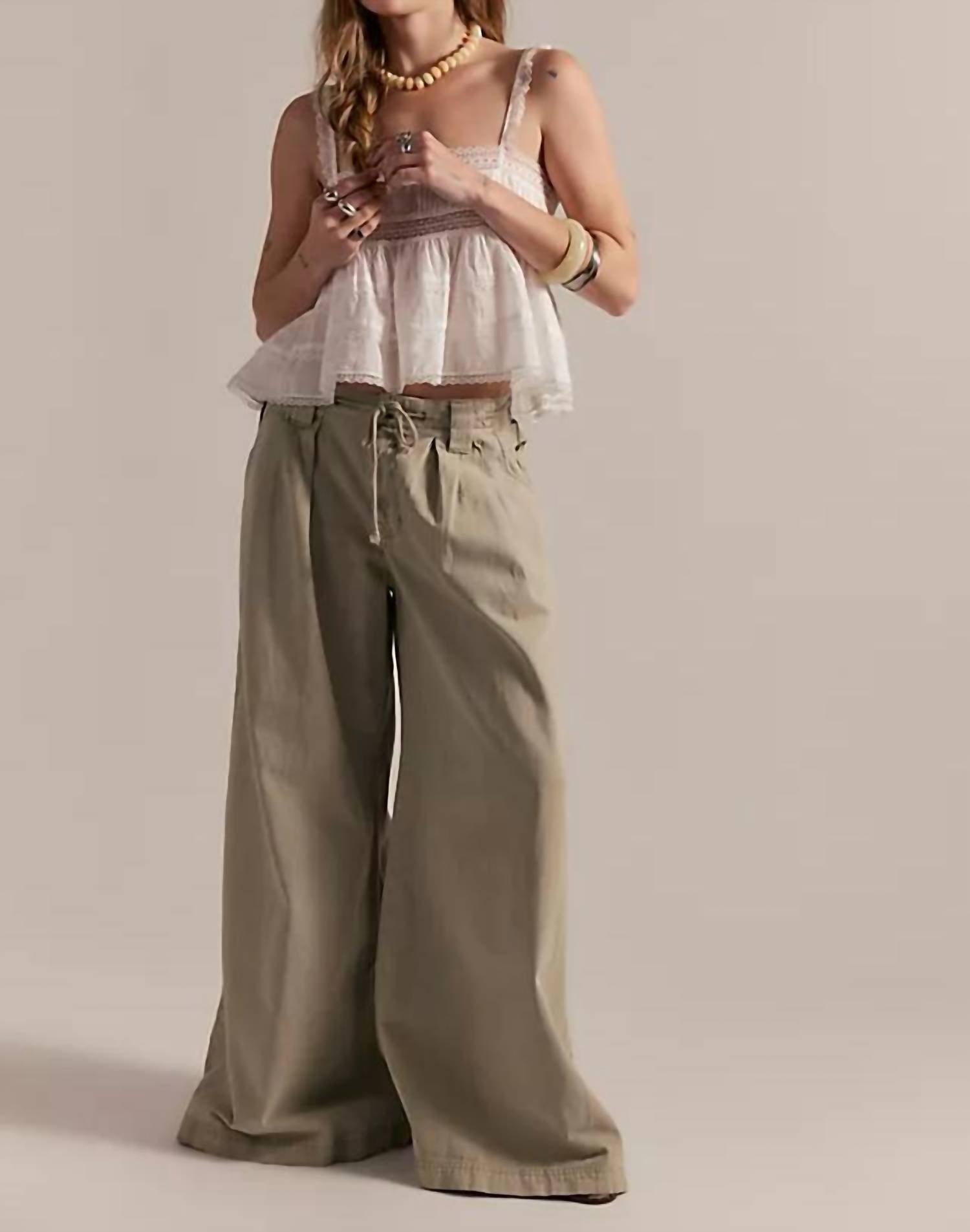 Free People - Julien Wide Leg Chino Pants