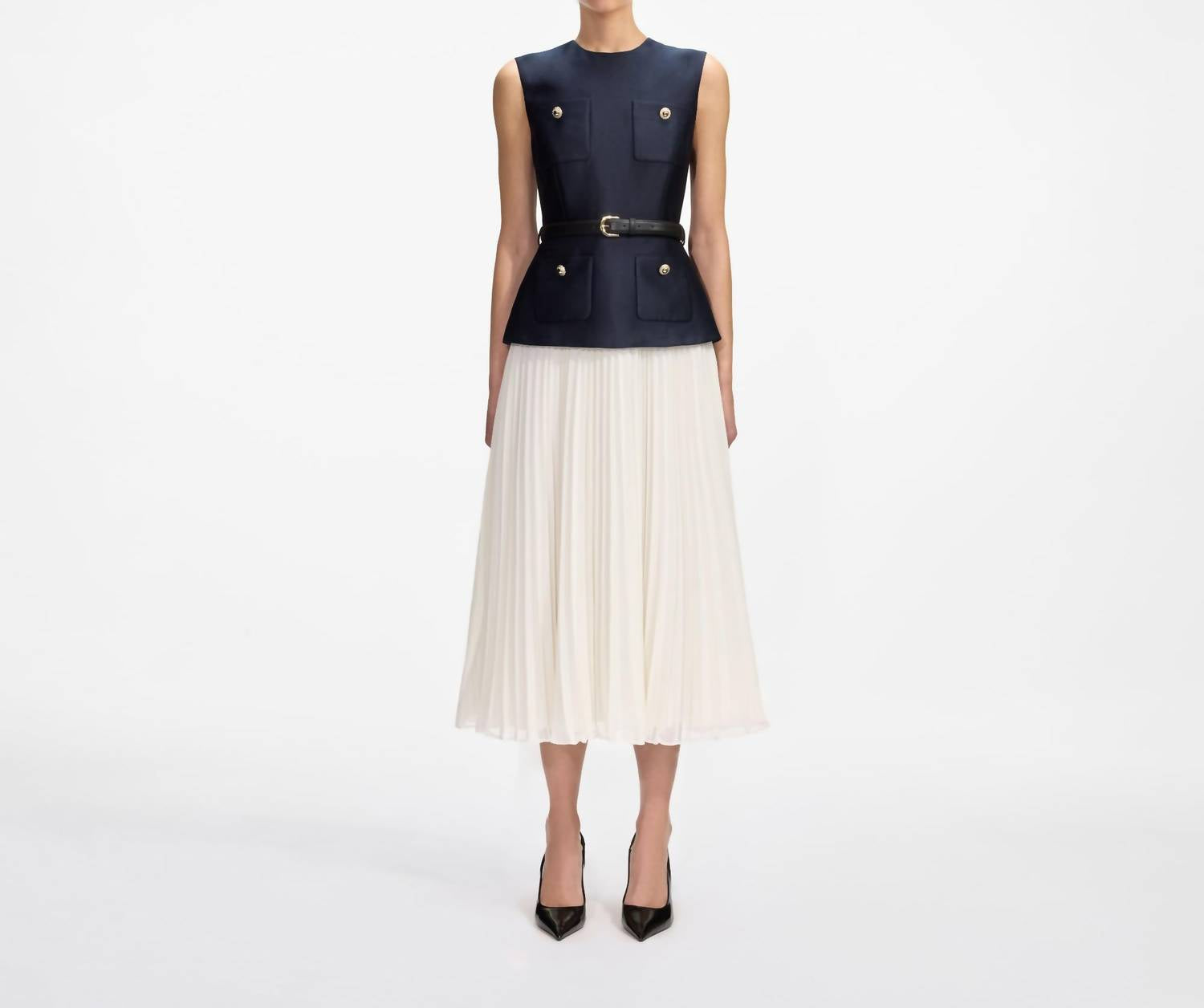 Self-Portrait - Taffeta Midi Dress