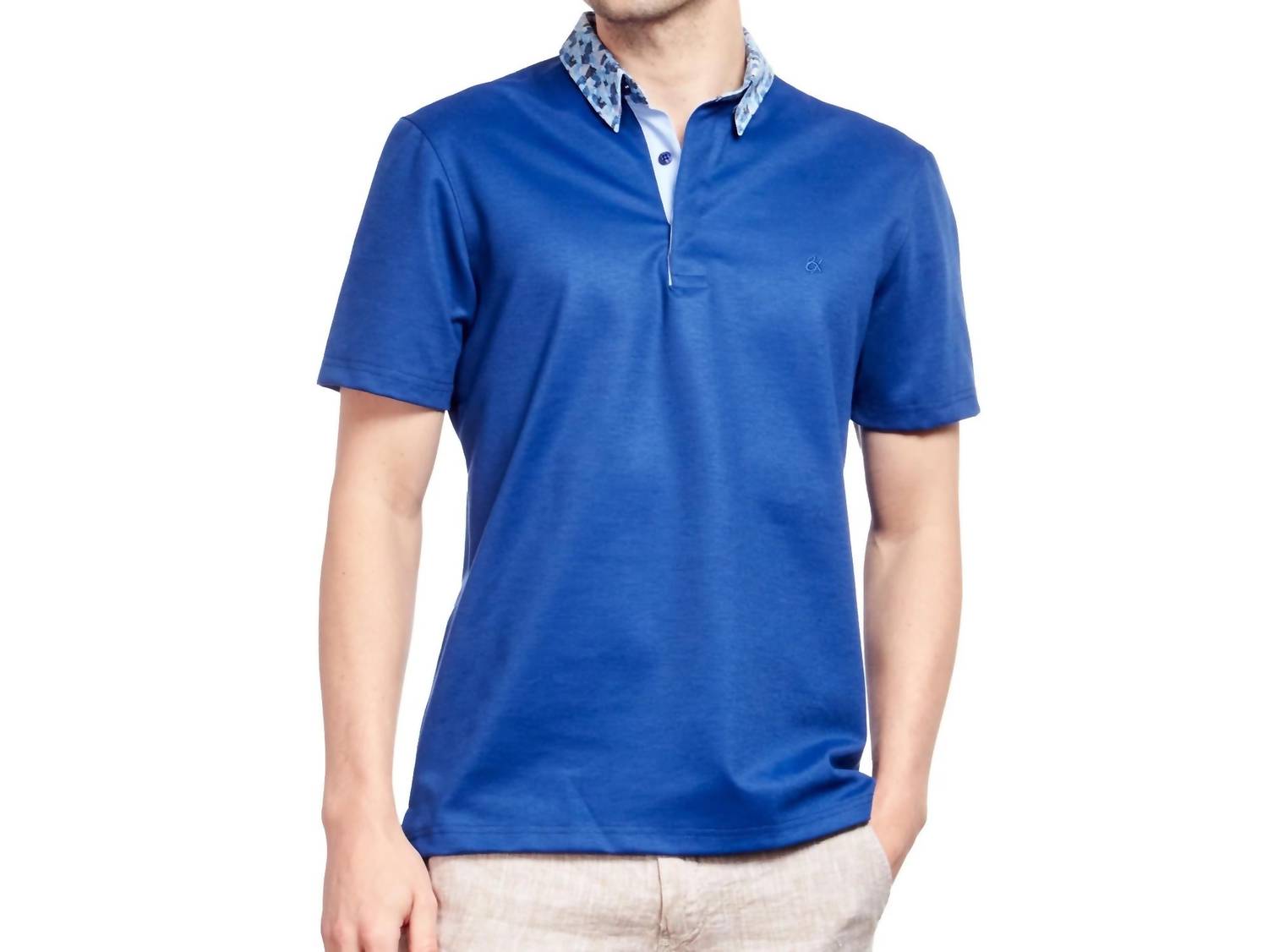 Eight X - Abstract Collar Polo Shirt