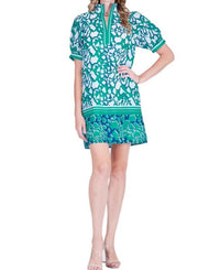 Jade - Stand Collar Mini Dress
