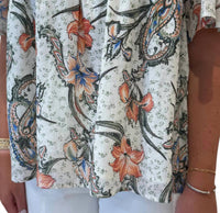 Ollari - Juliet Floral Short Sleeve Blouse