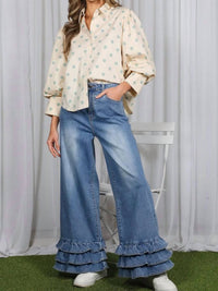 Vine & Love - Puff Sleeve Polka Dot Top