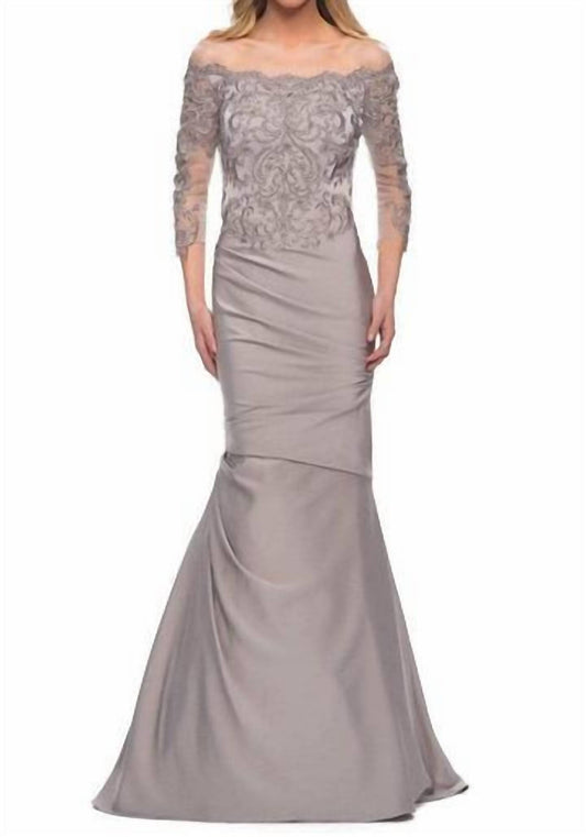 La Femme - Women's Satin Mermaid Gown