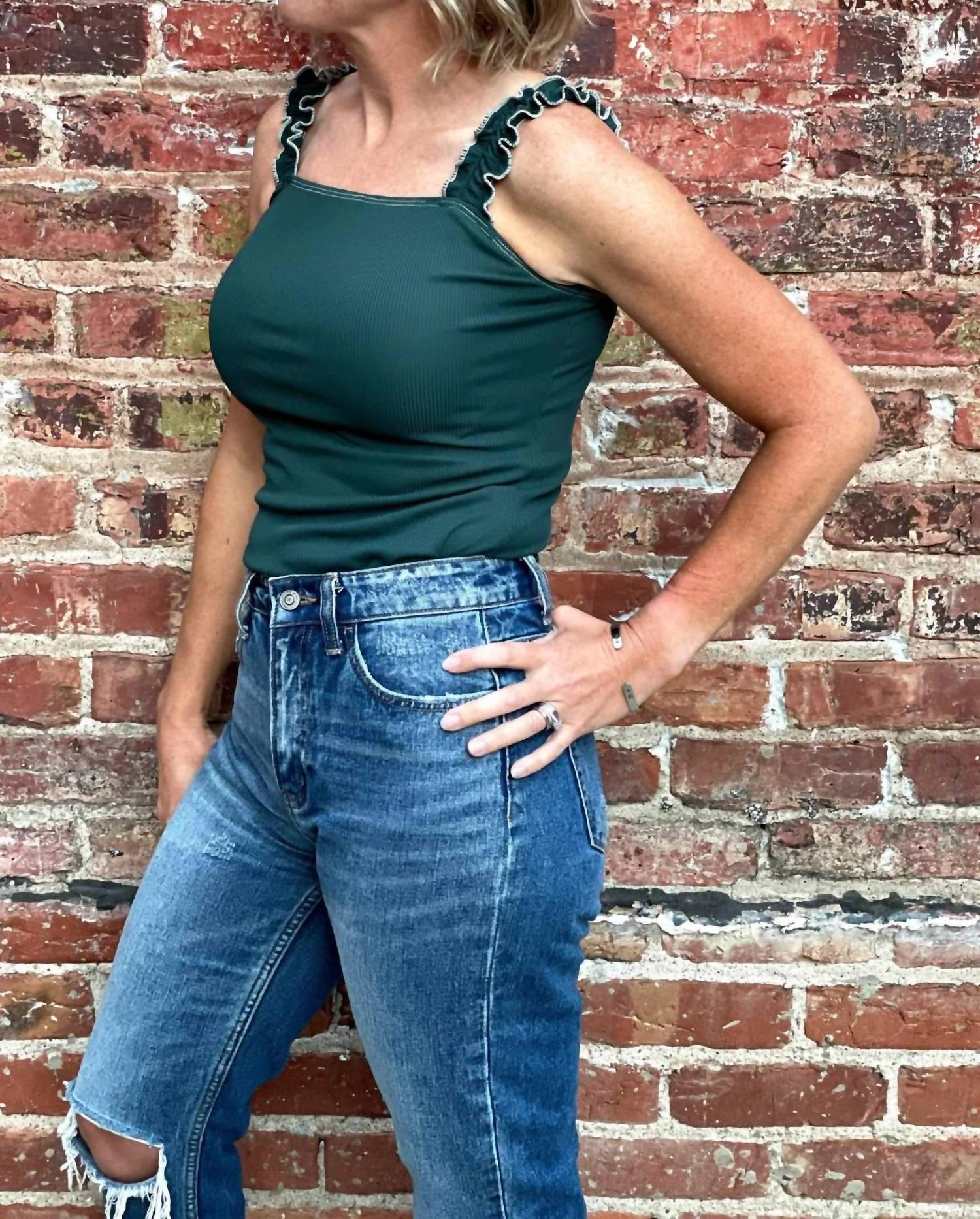 Hem & Thread - Ruffle Tank Body Suit