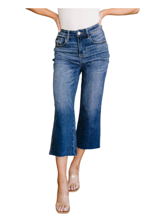 Judy Blue - Hayes High Rise Wide Leg Crop Jeans