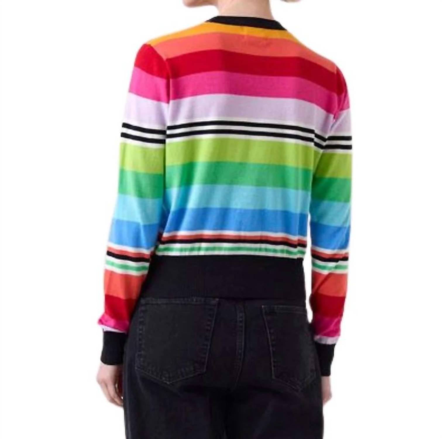 Brodie Cashmere - Ivy Stripe Crew Top