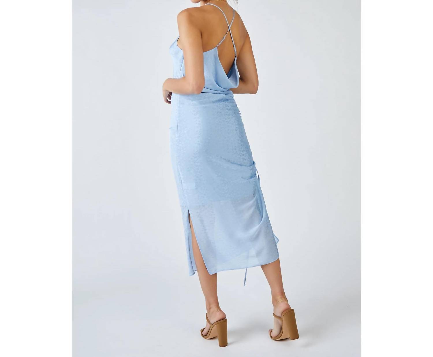 Sage The Label - Emily Side Ruched Midi Dress
