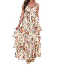 In February - Call For Romance Floral Maxi Dress