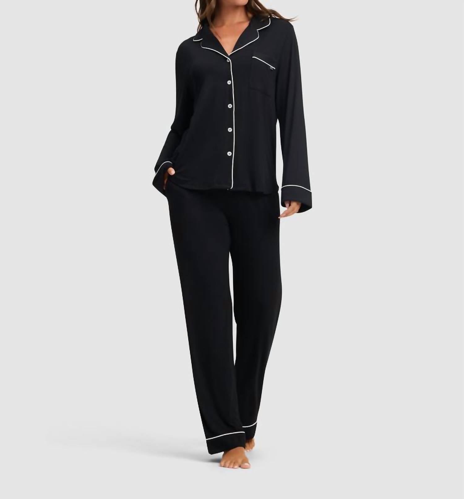 Cozy Earth - Long Sleeve Bamboo Stretch-knit Pajama Top