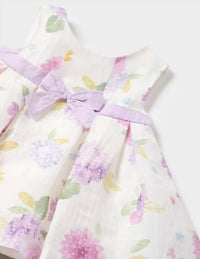 Mayoral - Girl's Floral With Bow Dress