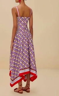 Farm Rio - GRAPHIC PINEAPPLE SCARF DRESS