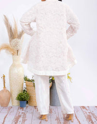 Karen T Design - Button Down Tunic And Straight Leg Pant Set