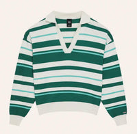P.E. Nation - Retreat Stripe Collar Knit Sweater