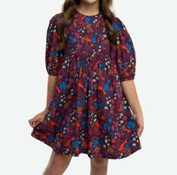Briton Court - Girls Eva Puff Sleeves Dress
