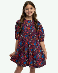 Briton Court - Girls Eva Puff Sleeves Dress
