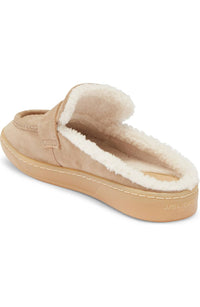 J/SLIDES Women's Hudson Mule in taupe suede 1 - women's shoe - alternate view