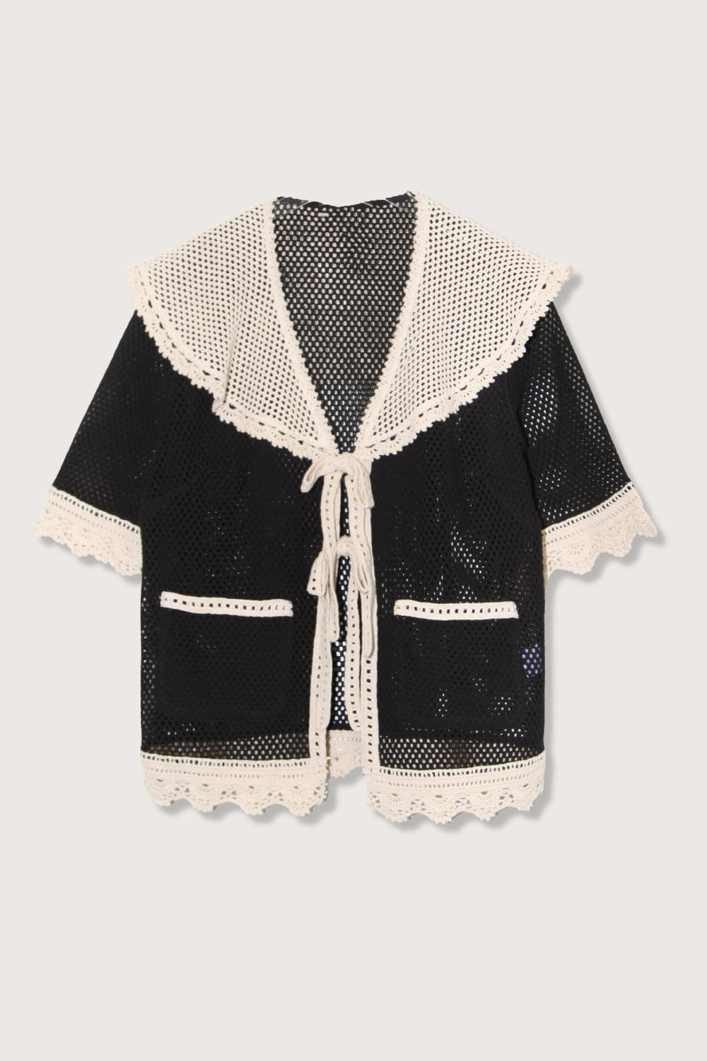 Sea - Kendall Crochet Tie Top