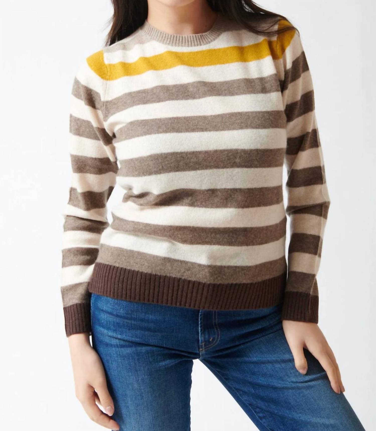 Jumper1234 - Gradient Stripe Crew Top