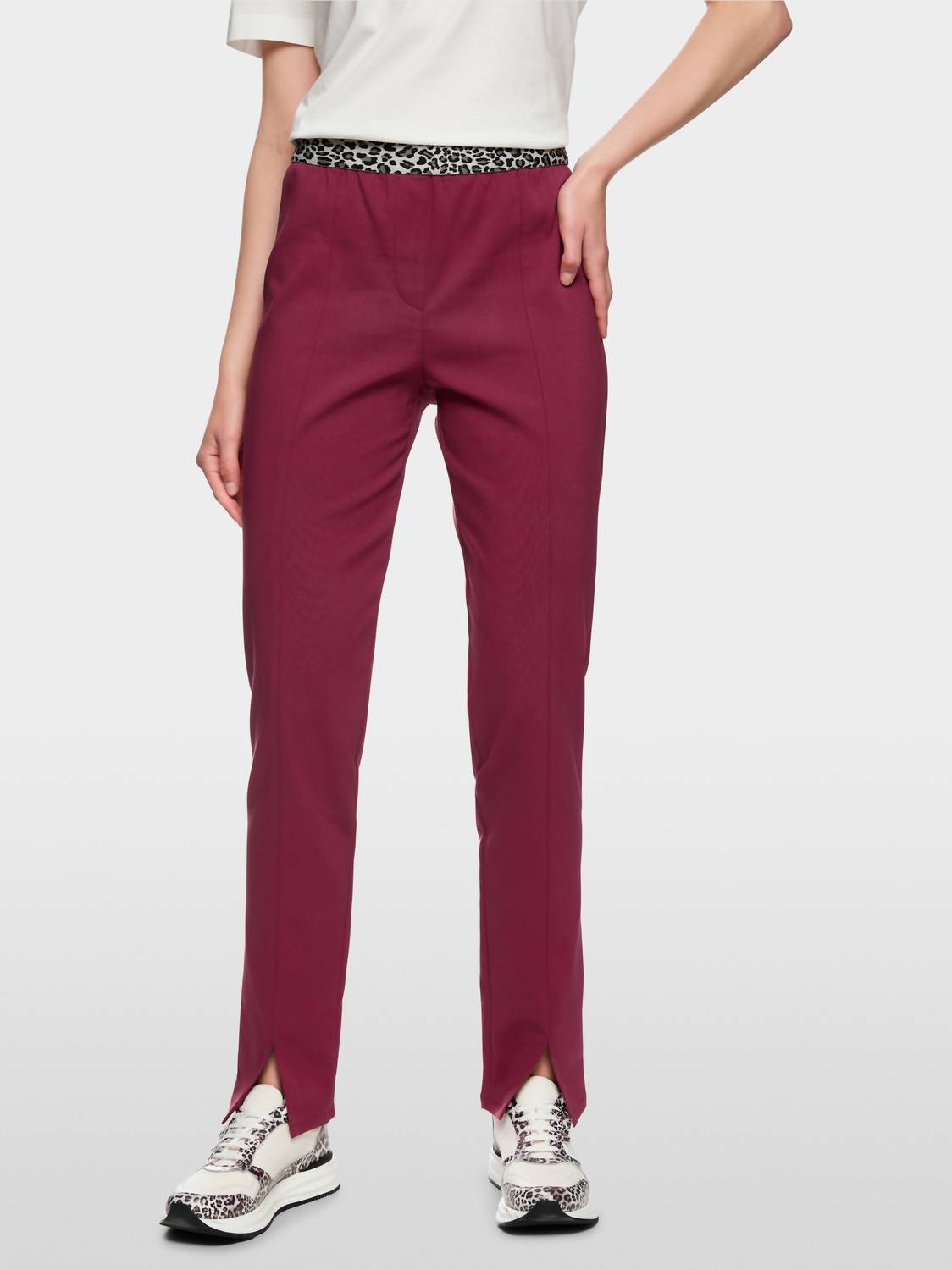 Marc Cain - Siena Trouser Mon Cherry theme