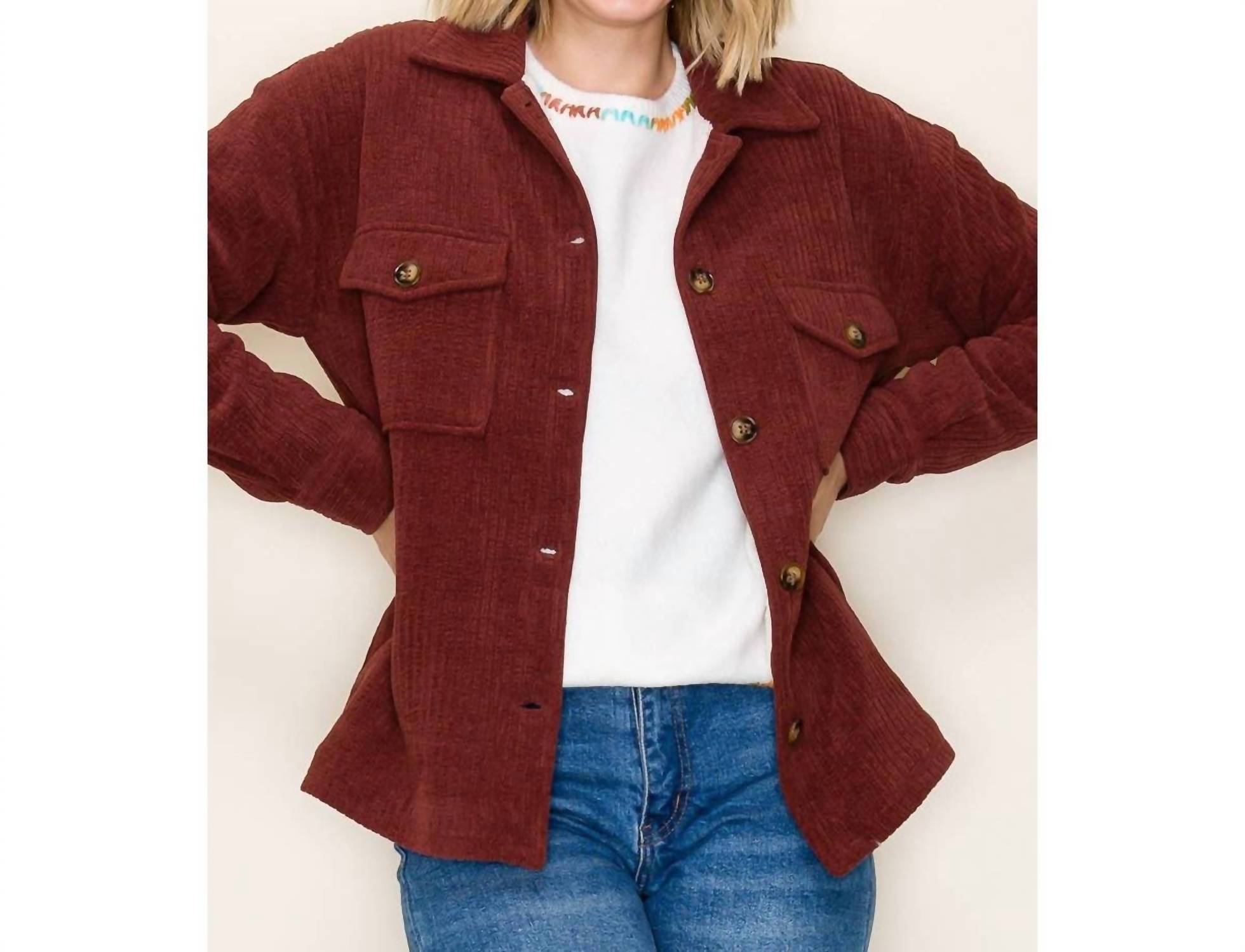 Staccato - Fur Lined Corduroy Jacket
