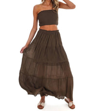 Hyfve - Women's Better People Two Piece Maxi Skirt Set