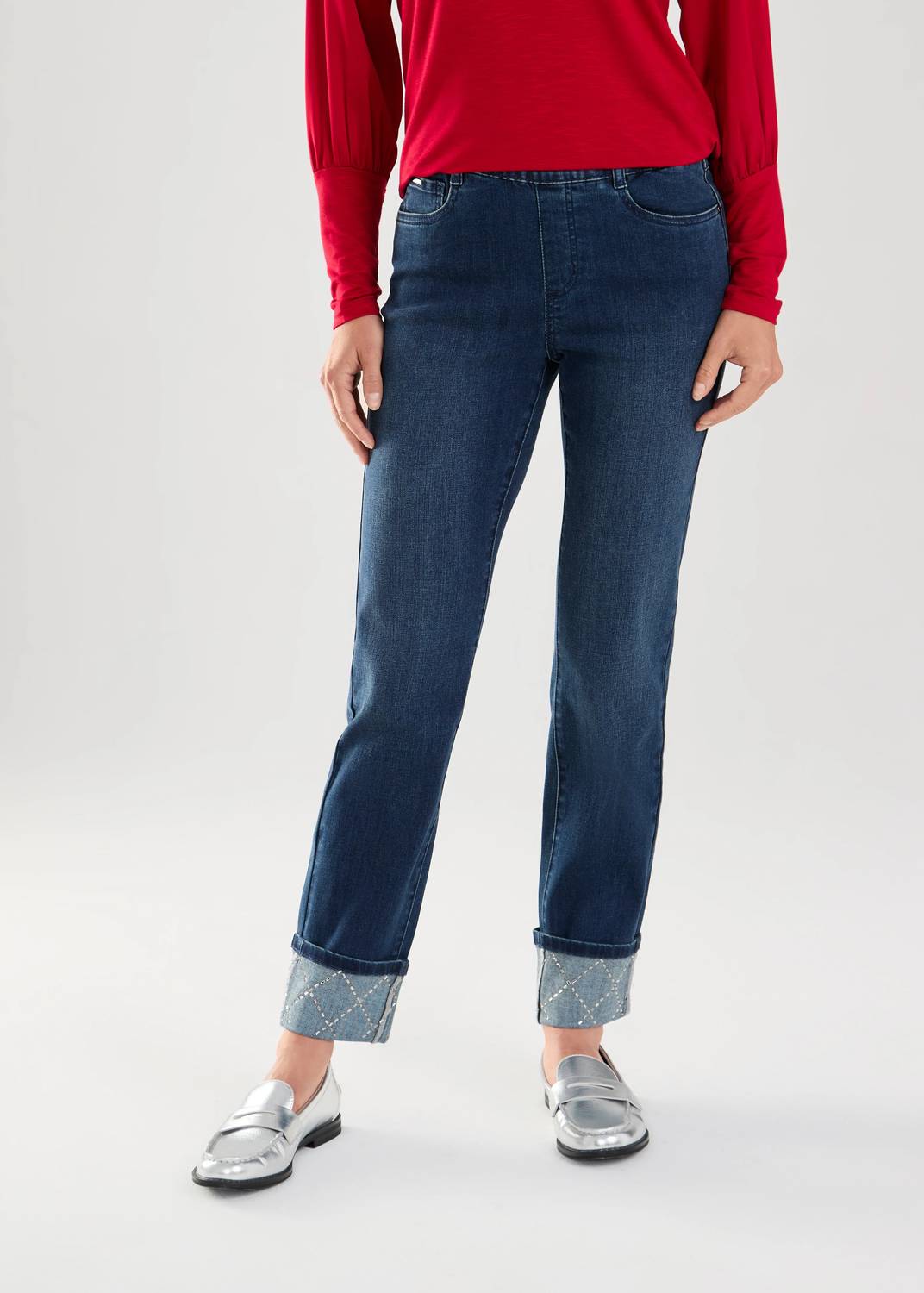 Fdj - Pull-on Straight Ankle Jeans