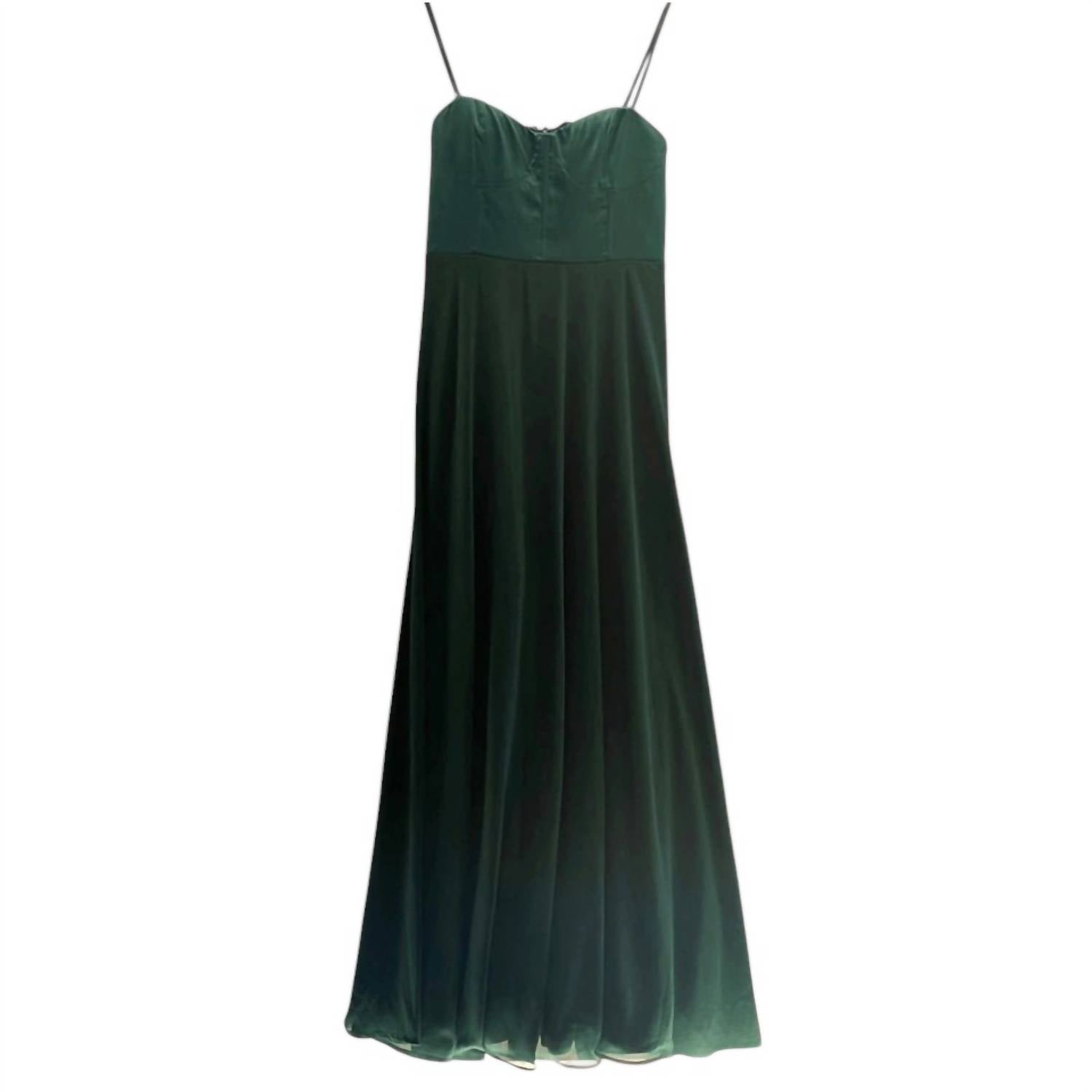 Lulus - Best Part Of Me Satin Bustier Maxi Dress
