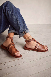 Free People Women's Long Weekend Sandal in tan - women's sandal