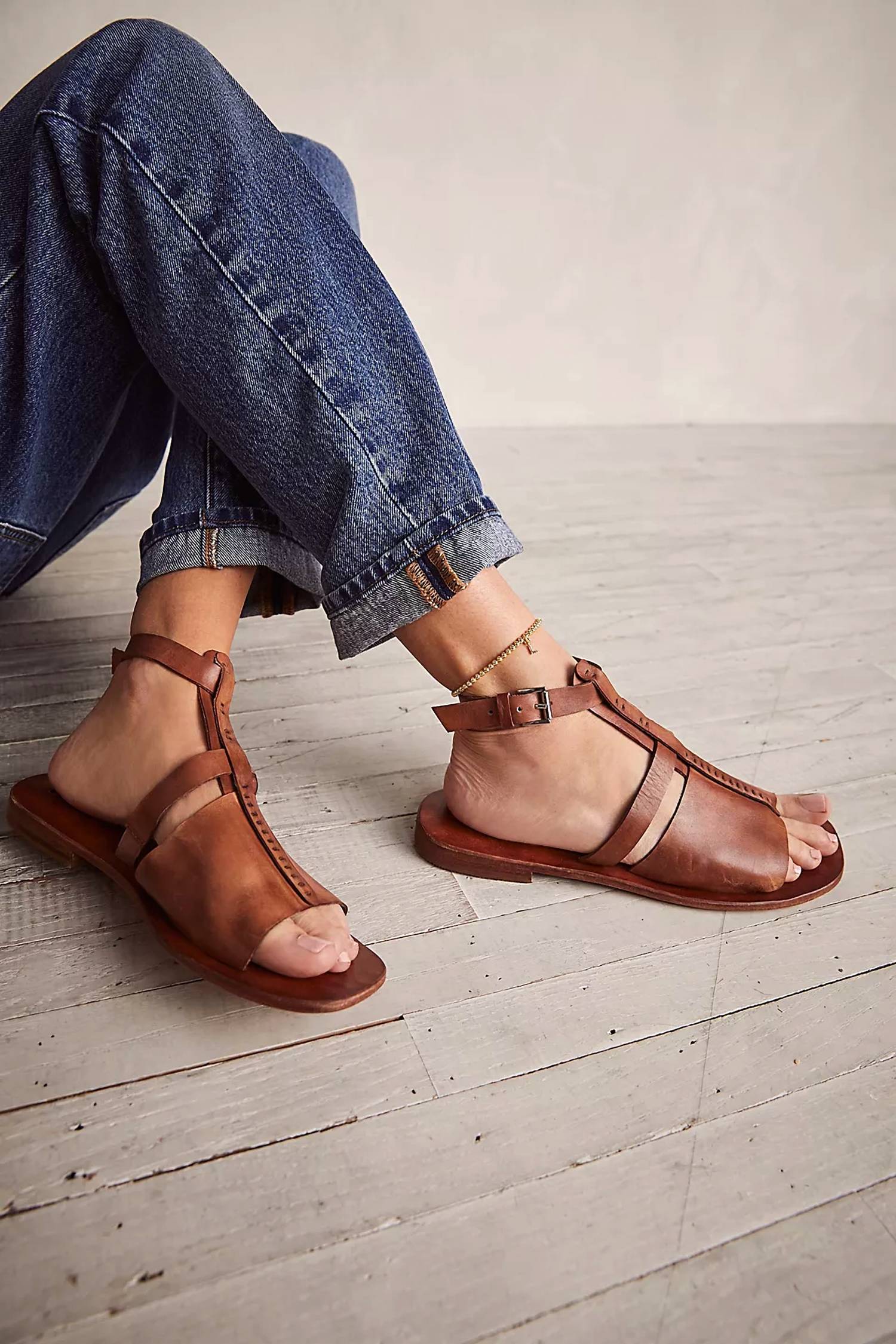 Free People Women's Long Weekend Sandal in tan - women's sandal