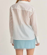 Crescent - Nadia Sheer Button Up Shirt