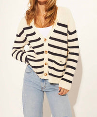 JOHN + JENN Zayn Cardigan in marine - women's cardigan