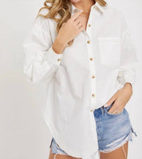 Sweet Lovely By Jen - Magnolia Poplin Shirt