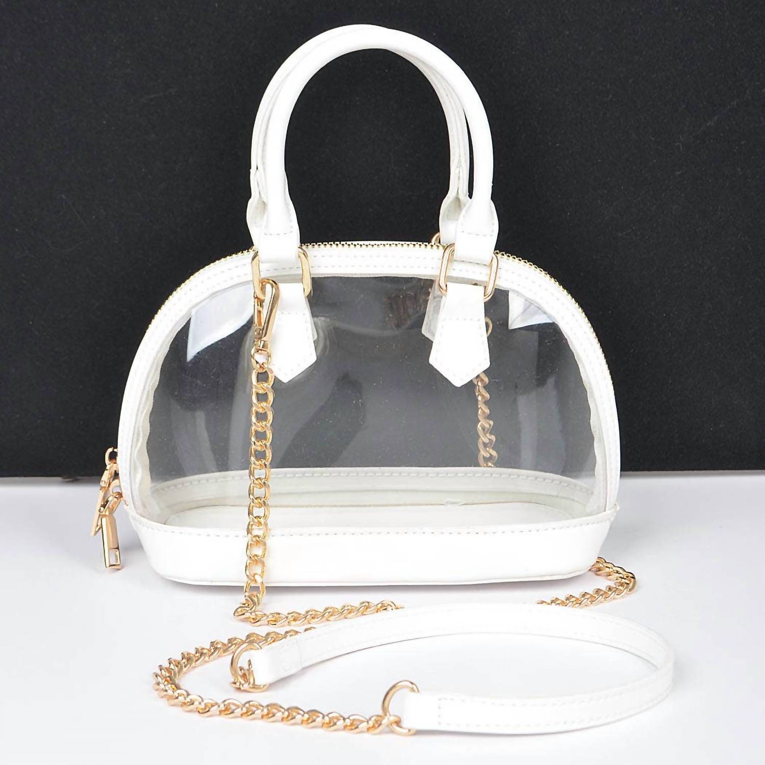 3Am By H&D Accessories - Women's Pvc Top Handle Crossbody Zip Bag