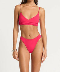 bond-eye Crista Reversible Brief in sienna scarlet bare - women's swimwear