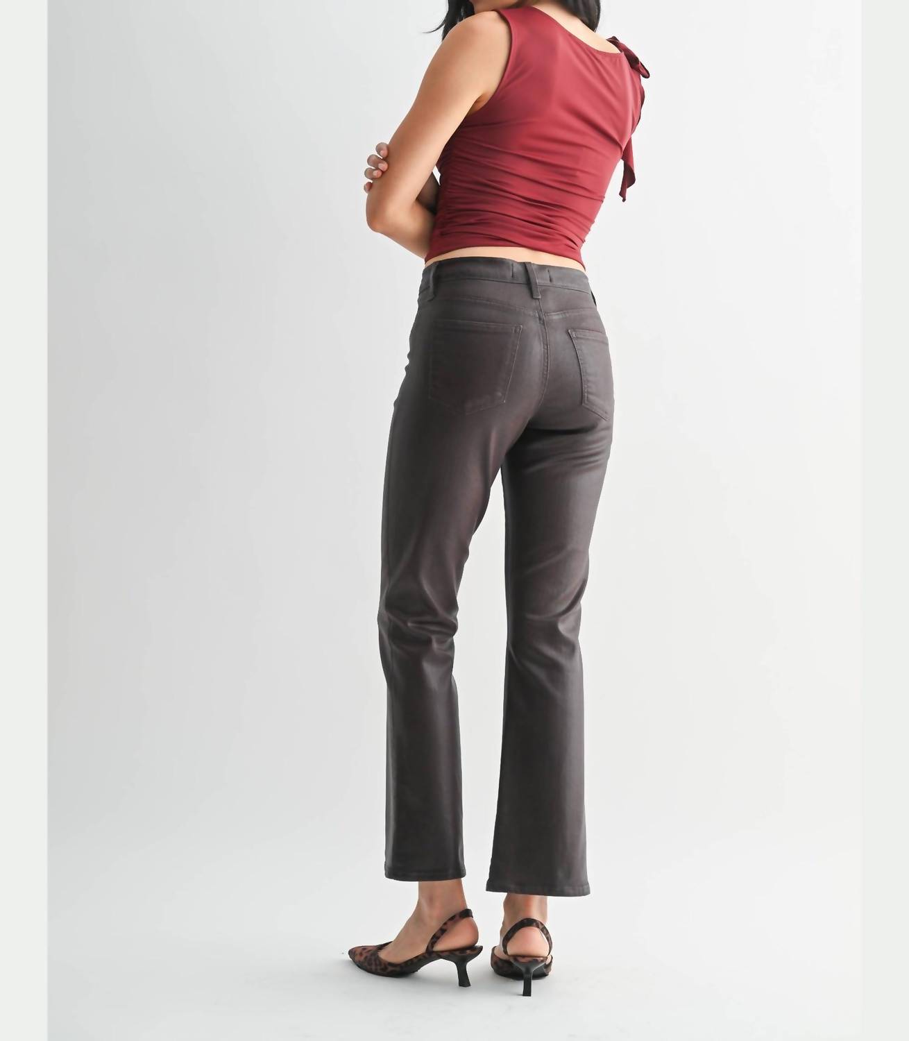 Just Black Denim - Slim Cropped Bootcut Jean