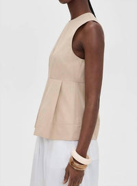 Vince - Crew Neck Paneled Top