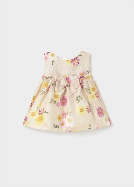 Mayoral - Girl's Sleeveless Floral Linen Dress