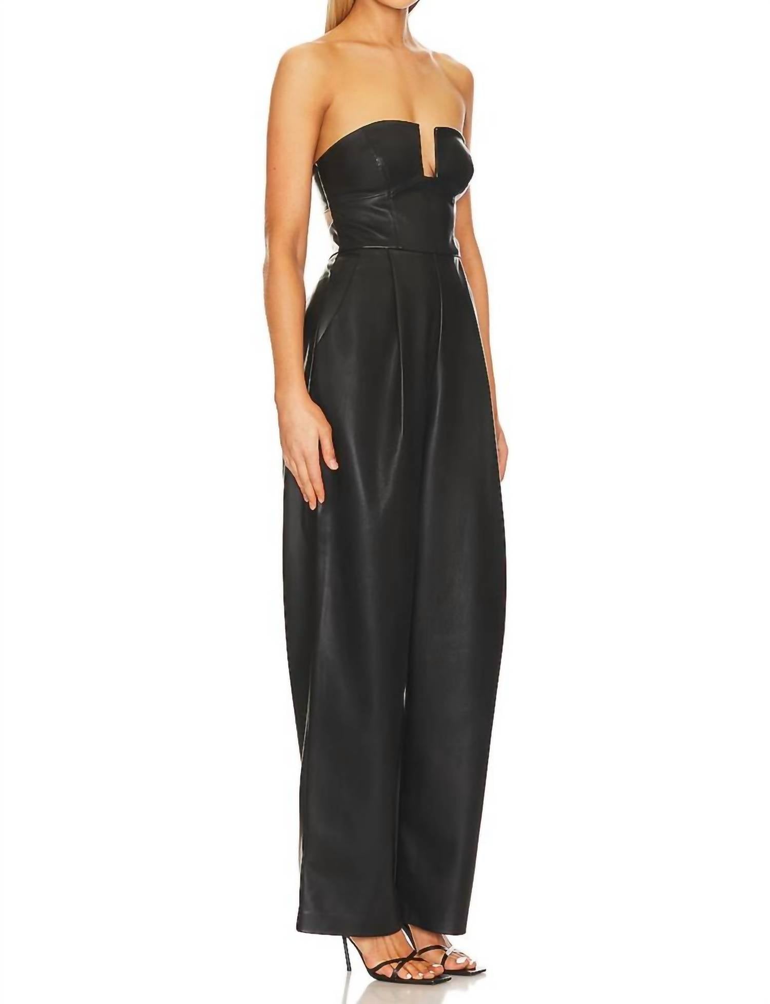 Susana Monaco - Faux Leather Jumpsuit