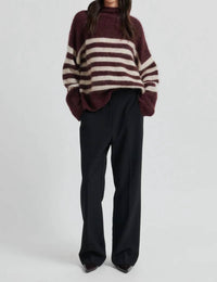 Second Female Women's Fique Trousers in black - women's pants - alternate view