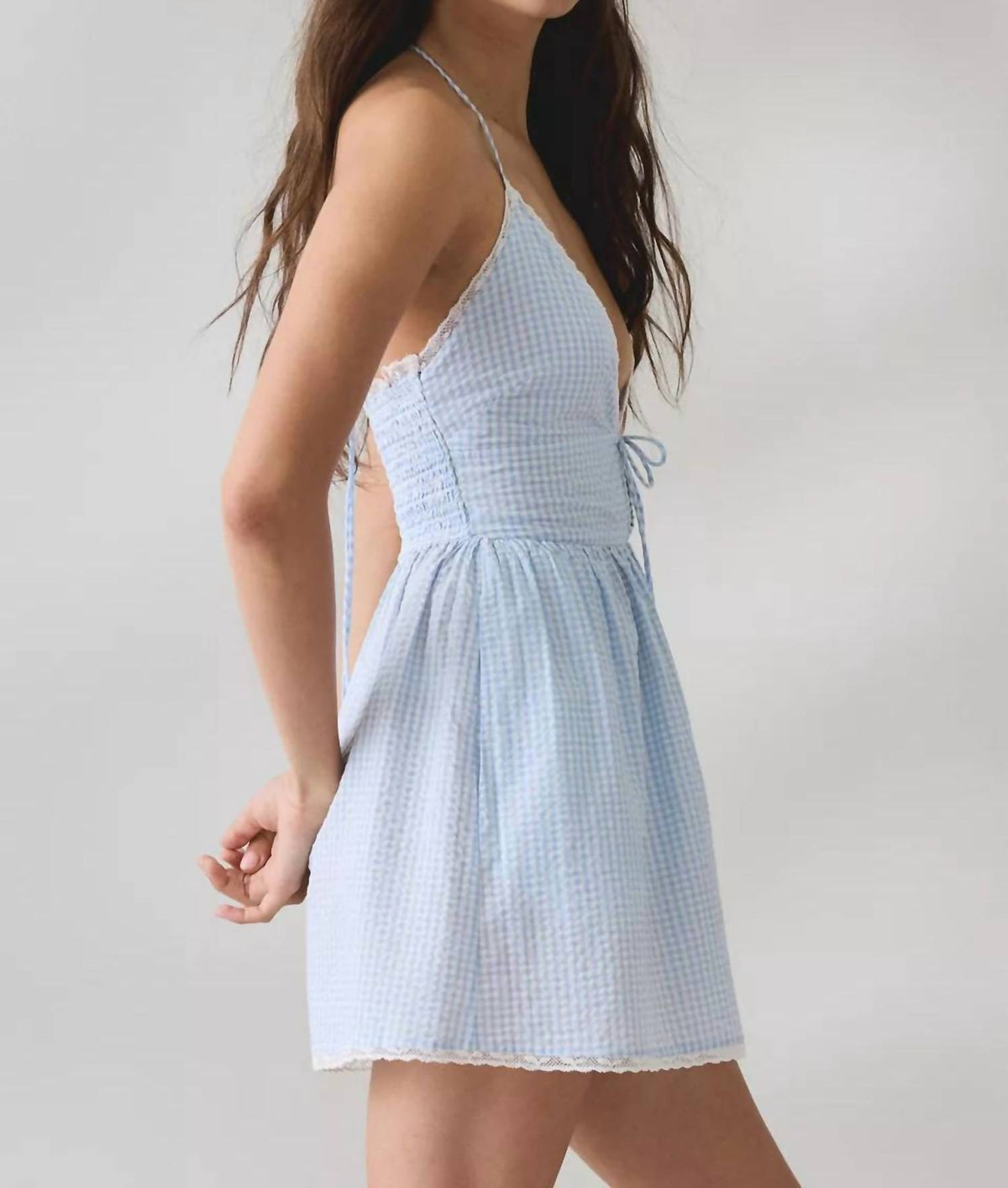 Loveshackfancy - Khloe Halter Neck Mini Dress