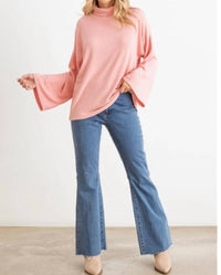 Tasha Apparel - Bella Wide Sleeve Turtleneck Top