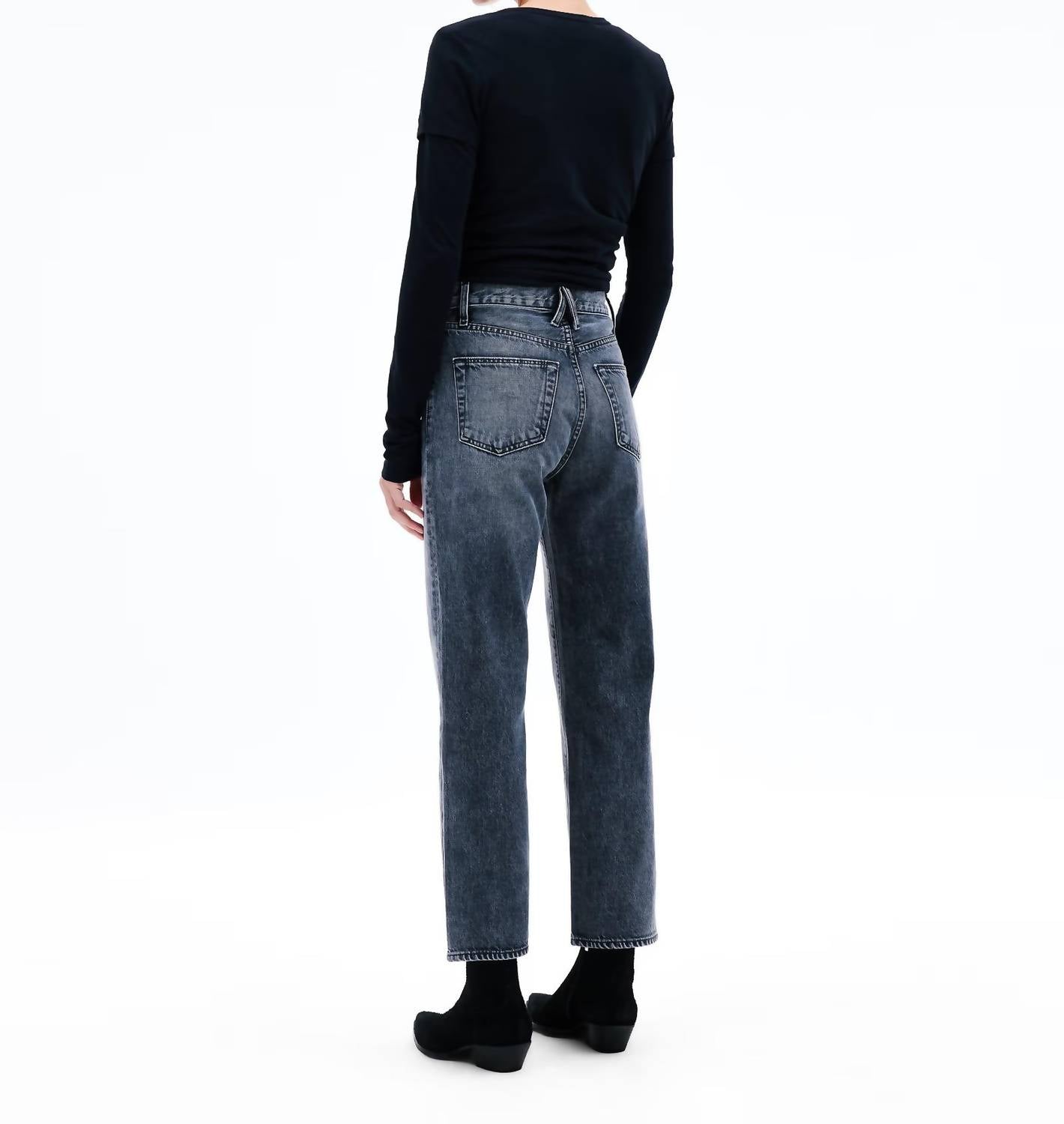 Slvrlake - London Crop High Rise Straight Jeans