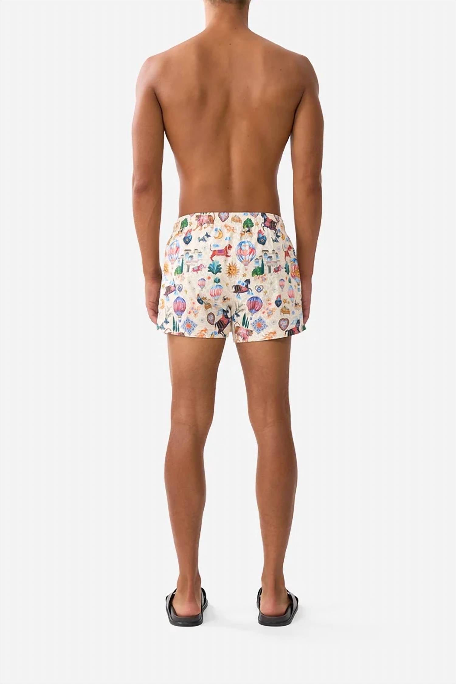 Camilla - Elastic Waist Short Length Boardshorts